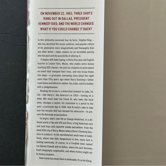 11/22/63: A Novel by Stephen King (1st Edition) | Fiction | Hardcover Book - Picture 3 of 11